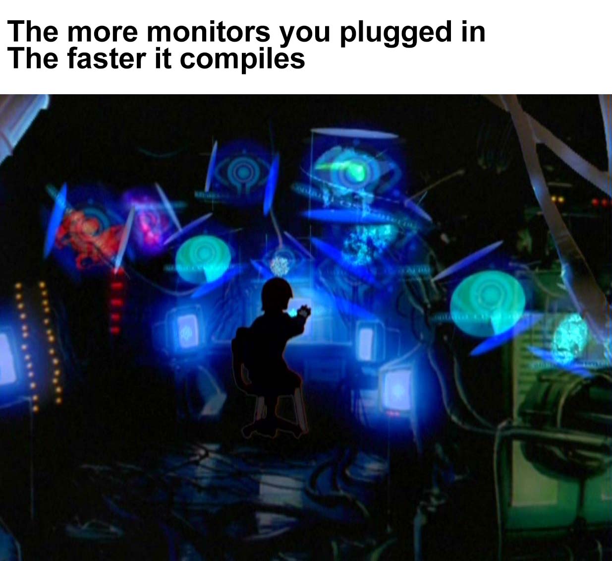 lot of monitors